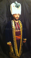 Sultan Süleyman Geleneksel Osmanlı Tarihi Kostümü